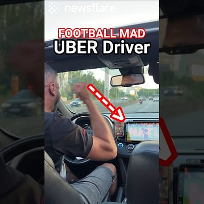 Uber Driver Erupts In Excitement Over World Cup