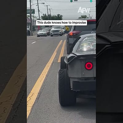 This dude knows how to improvise