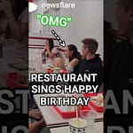 Entire Restaurant Sings For 3 Seperate Birthdays
