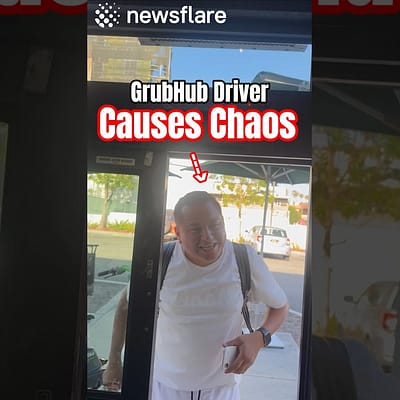GrubHub Driver Has an Outburst