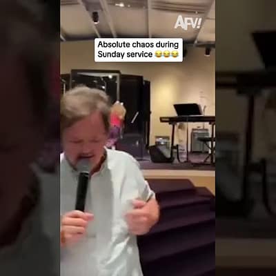 Absolute chaos during Sunday service 😂😂😂