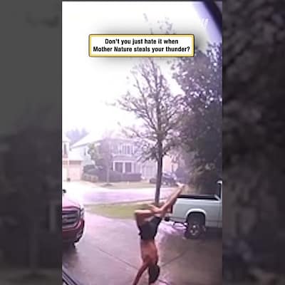 Don’t you just hate it when Mother Nature steals your thunder?