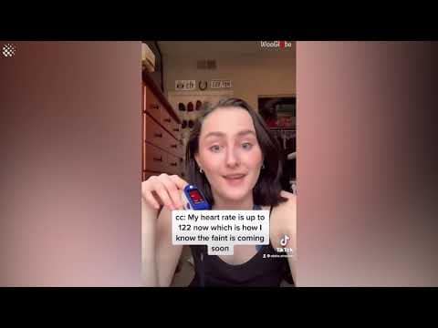 Woman who faints regularly, films one of her episodes.