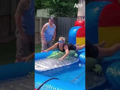 SLIDING Into Some Fantastic FAILS! ? | Top Slide Fails | AFV #shorts