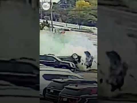 Allegedly drunken driver crashes into vehicles, flips over in Wisconsin | USA TODAY #Shorts