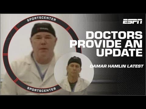 Damar Hamlin’s doctors say he’s showing ‘substantial improvement’ | SportsCenter