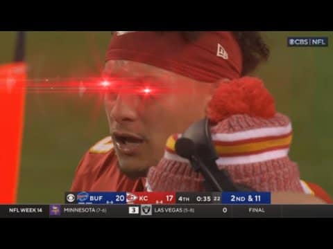 Why was Patrick Mahomes so mad at the end of the Buffalo Bills Vs Kansas City Chiefs