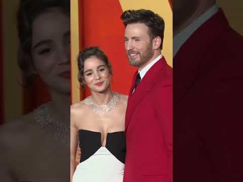 Chris Evans FIRST Outing with Alba Baptisa at OSCARS