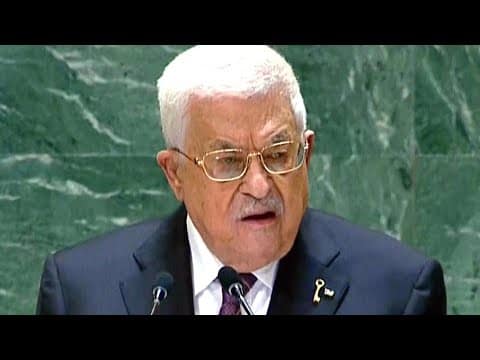 Palestinian President Abbas demands Israel stop aggression