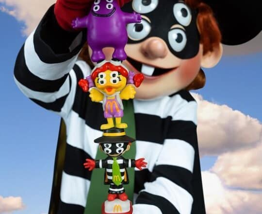 McDonalds’ Happy Meals for Adults- with Toys.