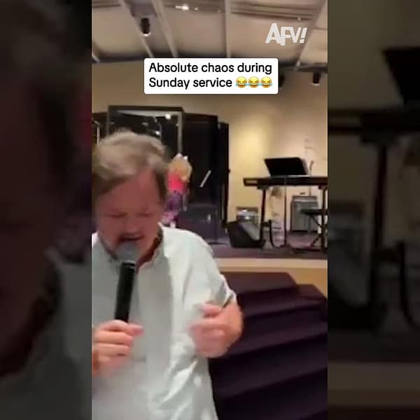 Absolute chaos during Sunday service 😂😂😂
