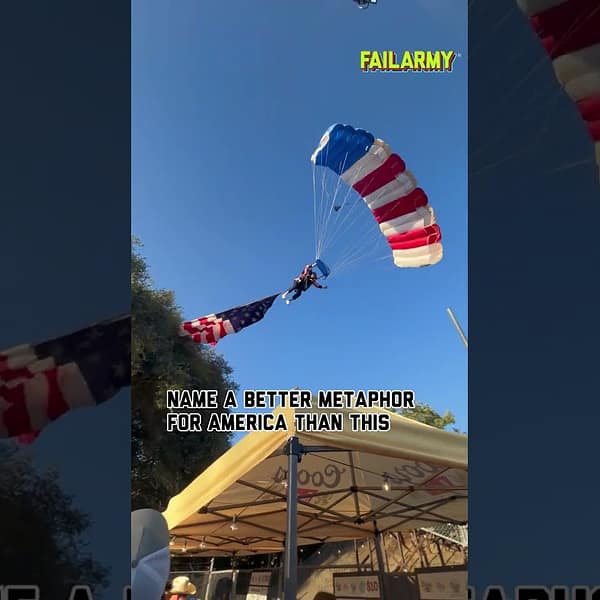 That’s one way to crash a party 🇺🇸 #AmericanStateFair #America250 #America #fail #failarmy