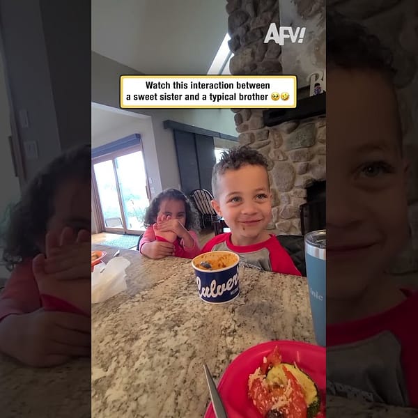 Watch this interaction between a sweet sister and a typical brother 🥺🤣