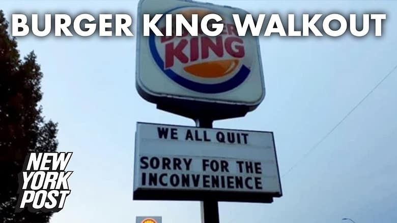 Public message from fed-up Burger King workers to bosses goes viral | New York Post
