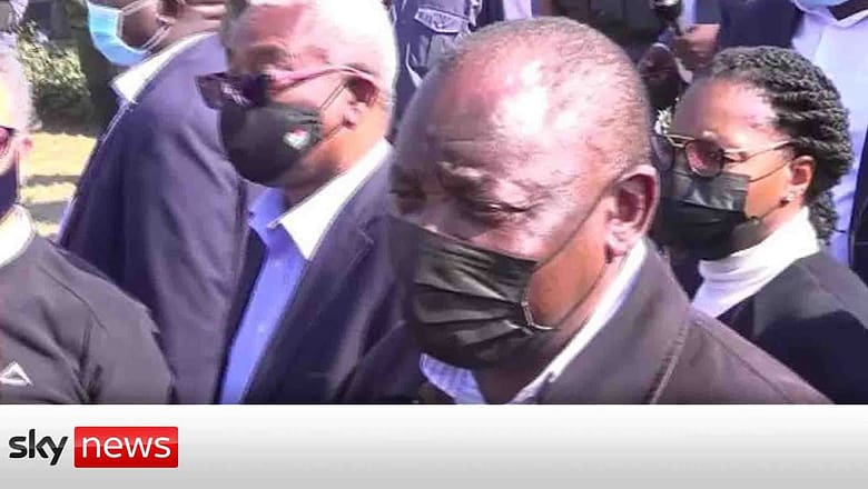 South Africa: President Cyril Ramaphosa says violence designed to ‘destroy democracy’