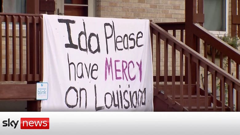 Hurricane Ida: Louisiana hit by 150 mph winds