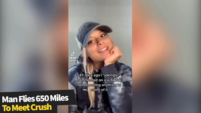 Man flies 650 miles to visit his crush after messaging on TikTok