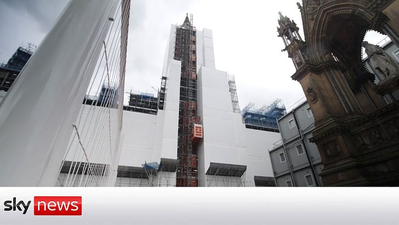 Manchester’s Town Hall undergoes £300m restoration project