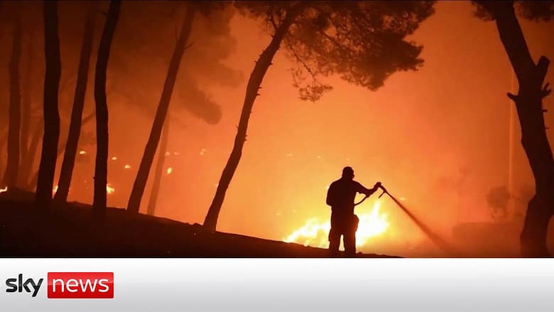 Over 150 wildfires across the Greece