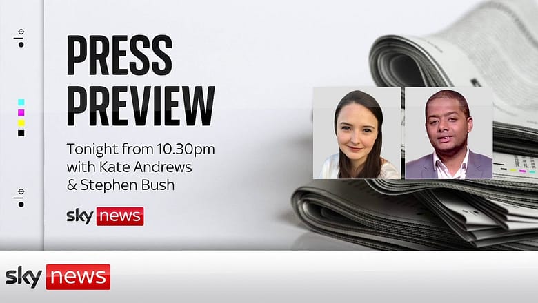 The Press Preview: A first look at Monday morning’s newspapers