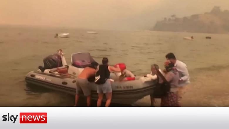 Turkey Wildfires: Tourists evacuated by boat from Bodrum