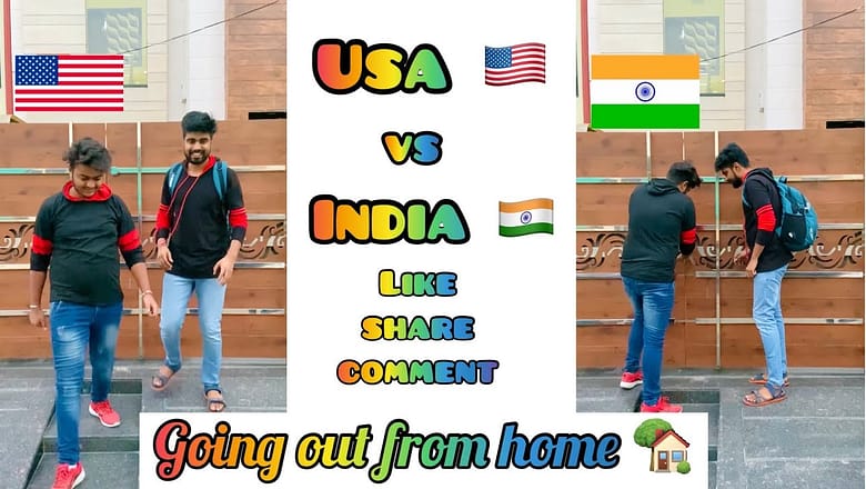 America ?? Vs India ?? ~ When going out from home ? ? ~ Dushyant Kukreja #shorts