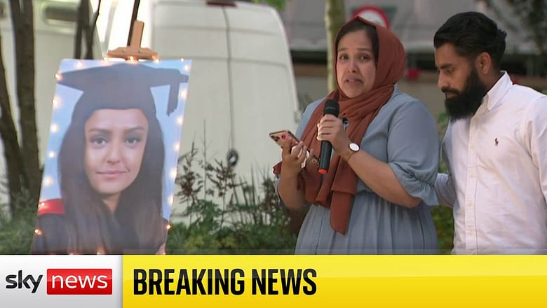 Breaking: Sabina Nessa’s sister pays tribute at vigil