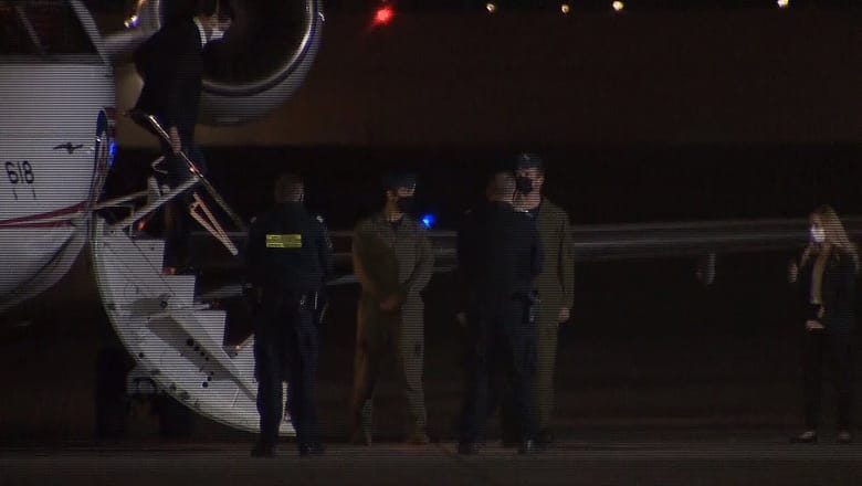 EXCLUSIVE: Watch as Michael Spavor, Michael Kovrig step off the plane