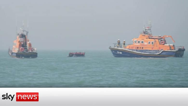 Hundreds of people a day seek refuge on British shores