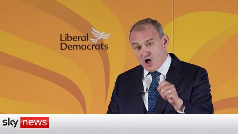 Lib Dem leader challenges party to ‘tear down’ Tory ‘blue wall’