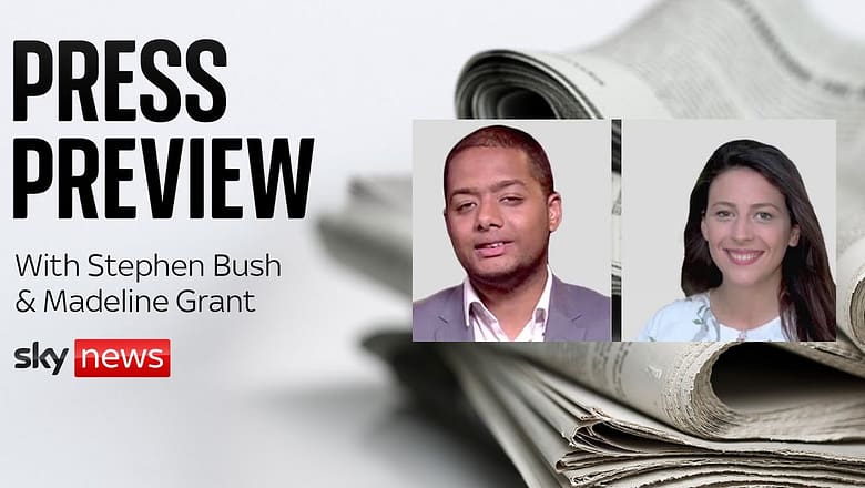 The Press Preview – a first look inside Monday’s newspapers