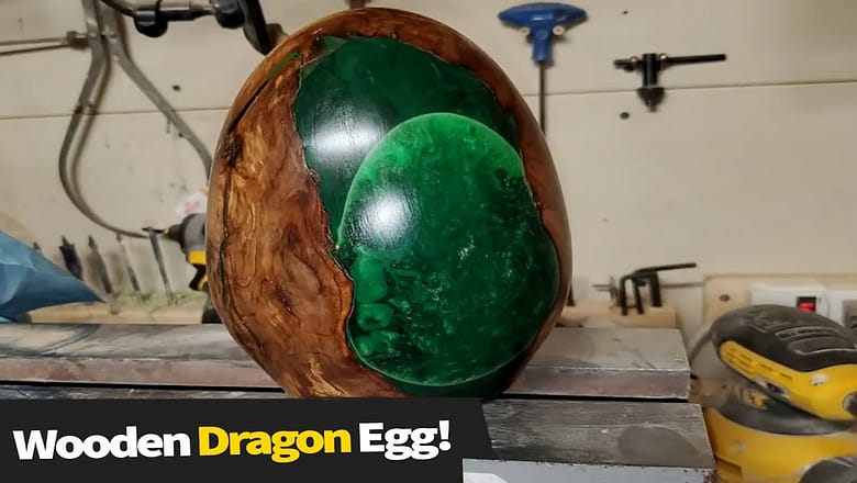 Turning A Dirty Old Log To A Dragon Egg! | Resin Art