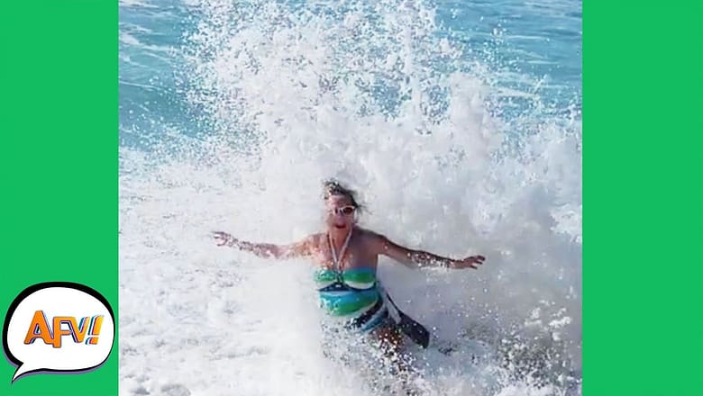Watch the Ocean EAT HER! ? | Best Funny Water Fails | AFV 2021