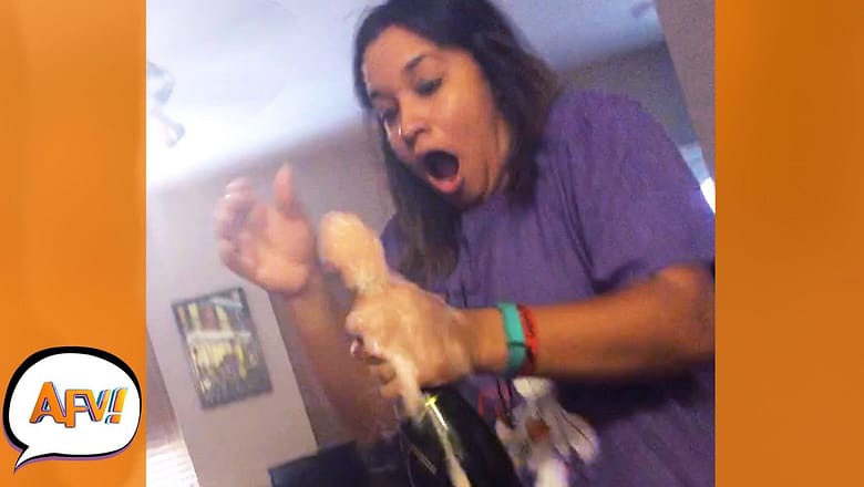 Her Face Says EVERYTHING! ? | Best Funny New Years Fails | AFV 2022