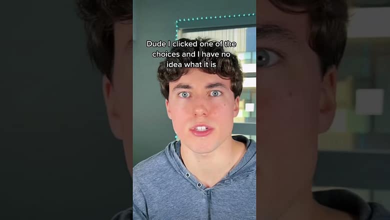 POV You accidentally choose one of the two choices…