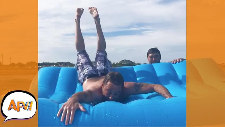Feet to the SKY?! Say BYE-BYE! ? | Top Funny Slips & Fails | AFV 2022