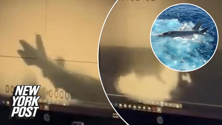 Leaked video shows Navy fighter jet crashing on carrier USS Carl Vinson | New York Post