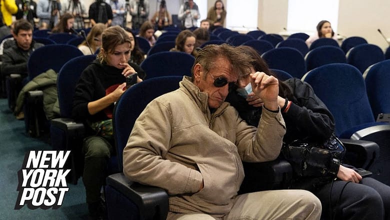 Sean Penn in Ukraine filming documentary as Russia invades | New York Post