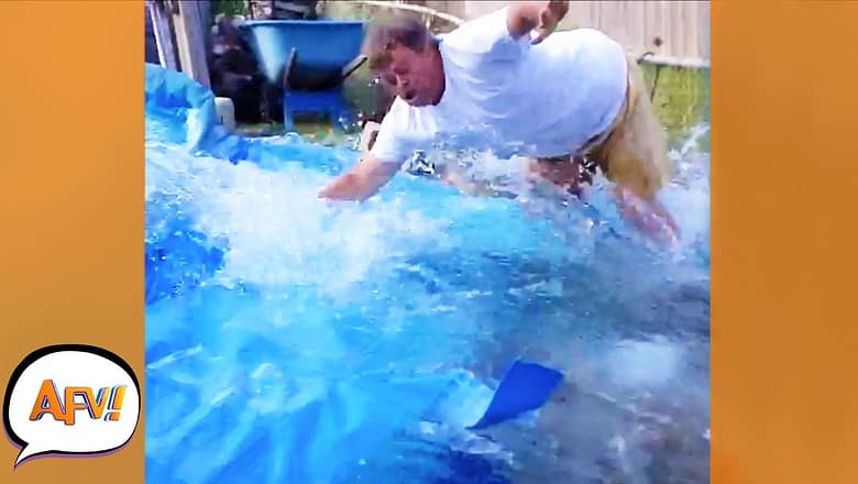 Goodbye POOL, Goodbye DUDE! ? | Top Funny Water Fails | AFV 2022