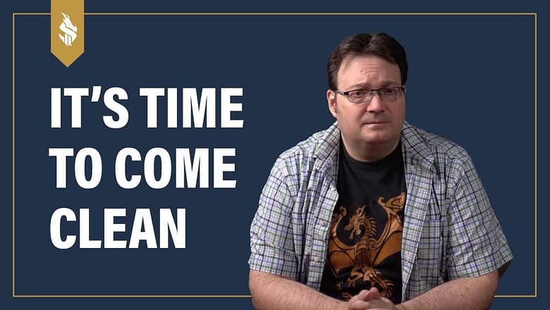 It’s Time to Come Clean — Brandon Sanderson