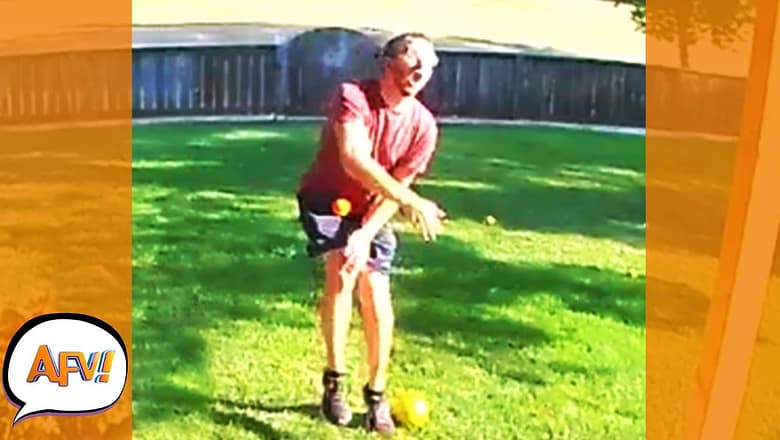 At Least He Caught This BULLSEYE on Camera?! ? | Funny Fails Caught on Security Cameras | AFV 2022