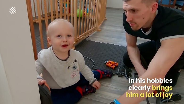 Fun Dad Who Loves To Parkour Showing Off His Skills