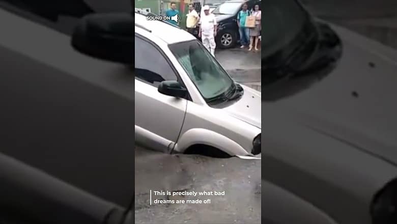 This sink hole is your worst nightmare! ? #TiH #ThisIsHappening #Sinkhole