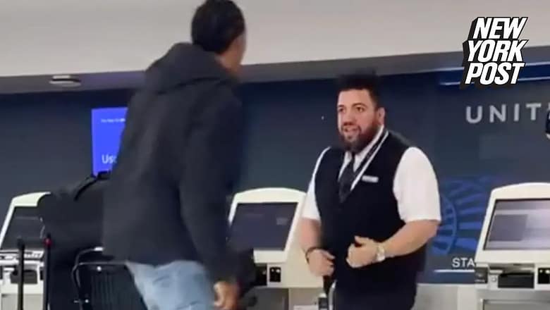 United Airlines worker fired after brawl with ex-NFL player at Newark Airport | New York Post