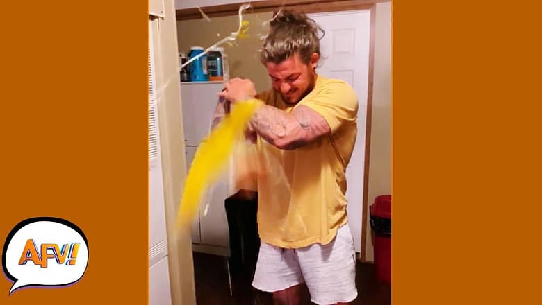 Food FLYING Fails! ? | Funniest Kitchen Fails | AFV #shorts