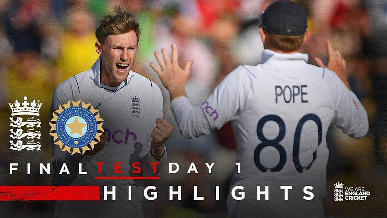 Joe Root Dismisses Dominant Pant | Highlights | England v India – Day 1 | LV= Insurance Test 2022