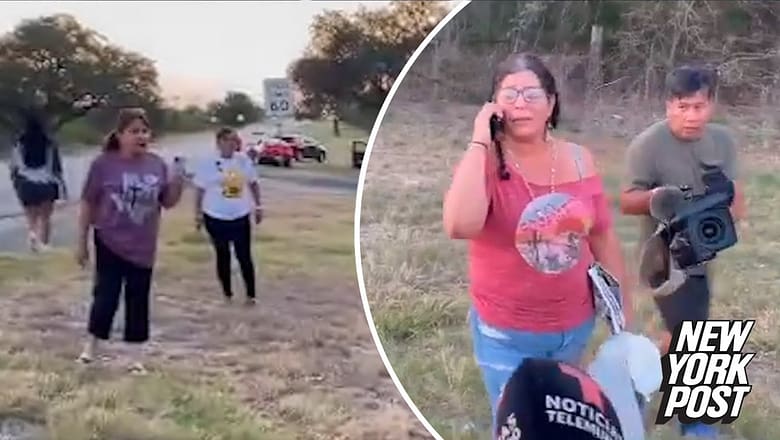 Uvalde killer’s mom has screaming match with victim’s family, video shows | New York Post