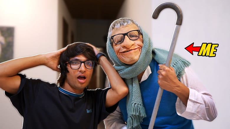 OLD MAN PRANK on @Sourav Joshi Vlogs