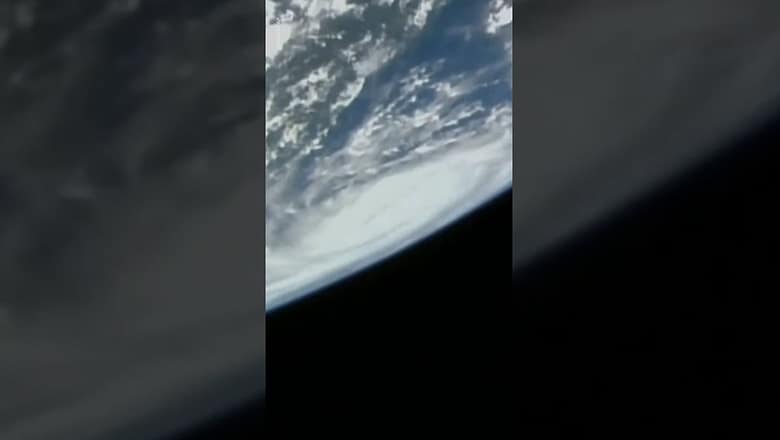 Space station shows stunning view of Hurricane Ian | USA TODAY #Shorts