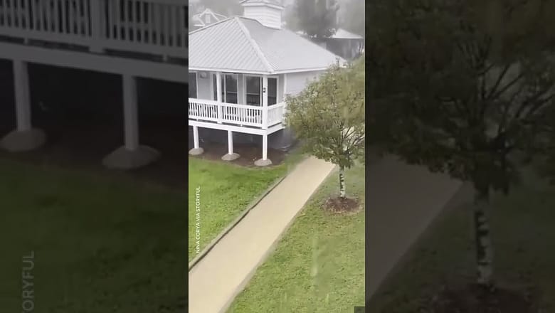 Teens use sidewalk as waterslide in Alabama | USA TODAY #Shorts